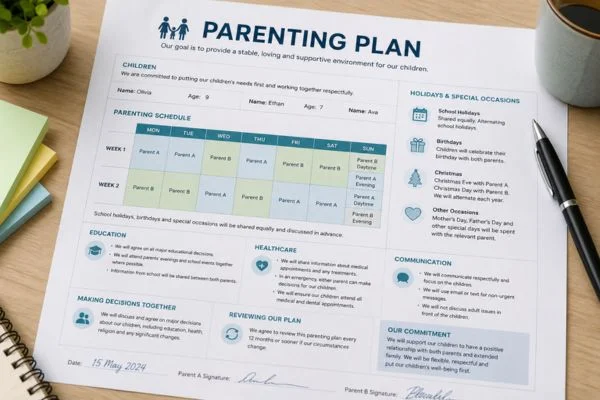Understand parenting plans Penarth